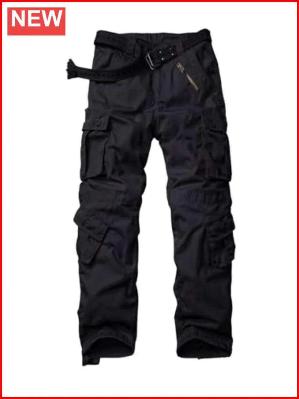 Relaxed Fit Ripstop Cargo Pants with 9 Pockets Tactical Work Drawstring